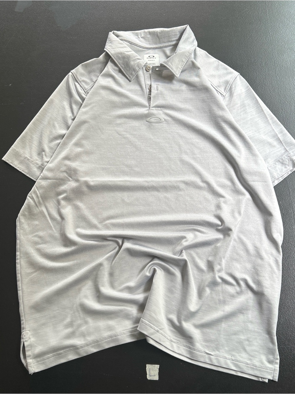 Oakley Light Gray Men's Performance Polo